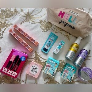 Benefit Hello Gorgeous Skincare and Makeup Collection Lot